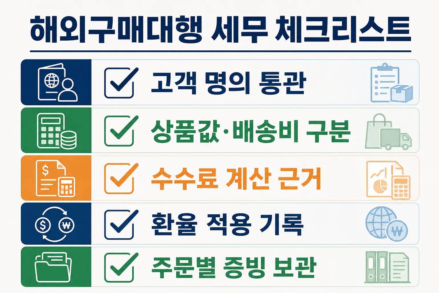 해외구매대행 세무 체크리스트