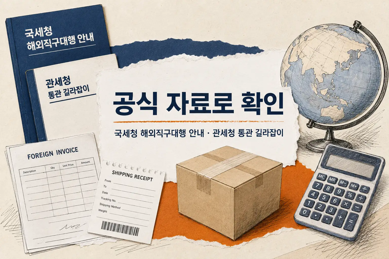 국세청과 관세청 공식 자료 확인
