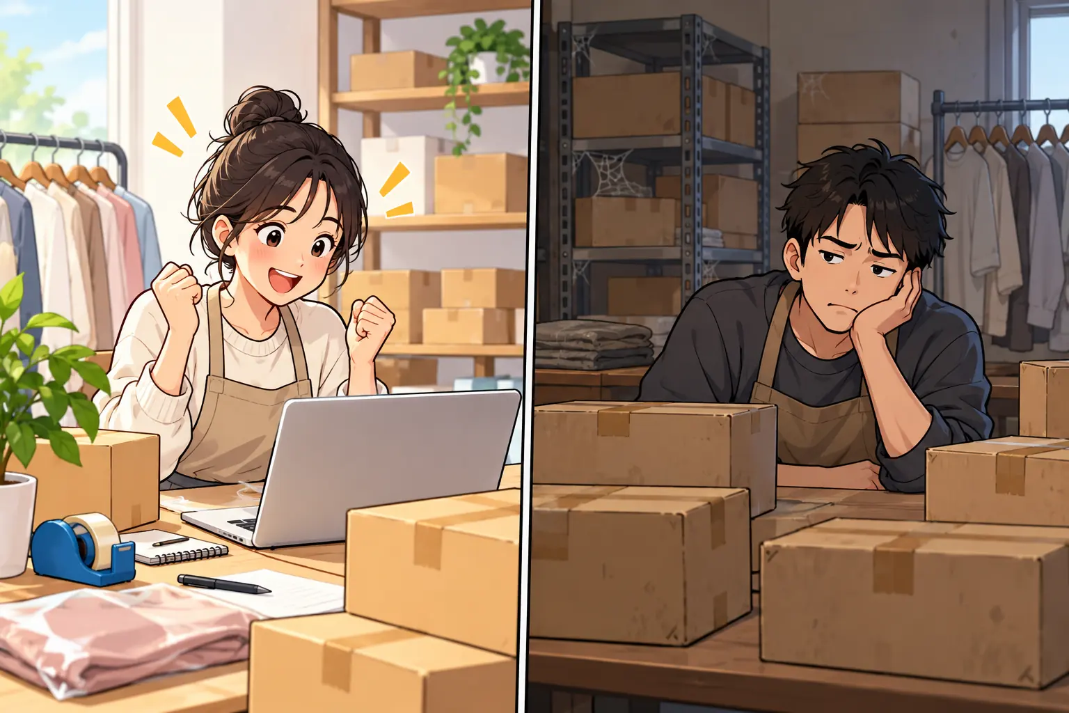새 온라인 사업과 다섯 개 과세연도를 표현한 3D 이미지