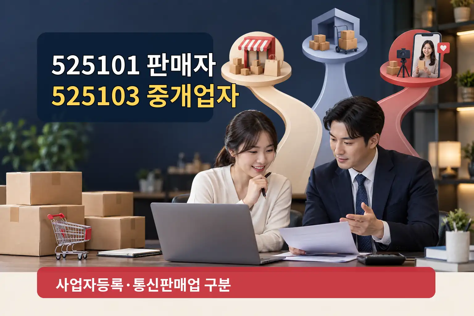 쿠팡 판매자 업종코드, 525101·525103 구분법